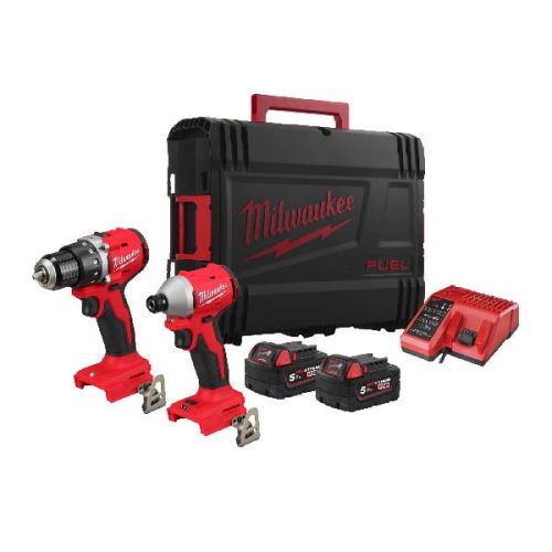 Набор аккумуляторных инструментов MILWAUKEE M18 BLCPP2B-502C (шуруповерт+винтоверт), артикул 4933492837 изображение