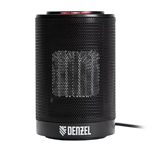 Тепловентилятор электрический 1,2 кВт DENZEL DTFC-1200 керамический, 3 режима, вентилятор, нагрев 600/1200 Вт, артикул 96418 изображение