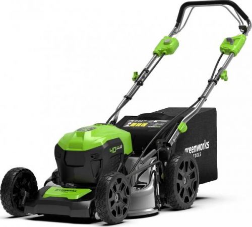 Газонокосилка аккумуляторная GREENWORKS GD40LM46SP, 40V, 46см, самоходная, бесщеточная, c 1хАКБ 4 Ач и ЗУ, артикул 2506807UB изображение