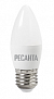 Лампа светодиодная РЕСАНТА LL-R-C37-6W-230-3K-E27 (свеча, 6Вт, тепл., Е27), артикул 76/1/9 миниатюра