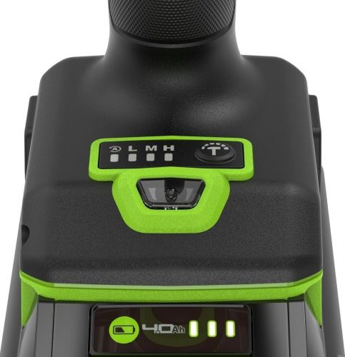 Гайковерт ударный аккумуляторный GREENWORKS IW5500, 24V, б/щет, 1/2'', 500Нм, 3 режима, 1х5Ач, ЗУ, кор, артикул 3805007CUG изображение
