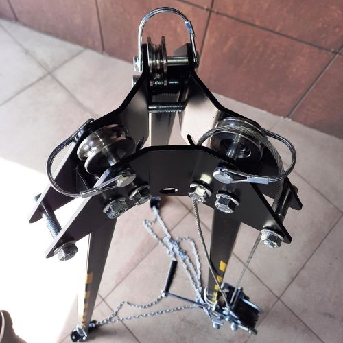 Штатив-тренога ТМ-3л с лебедкой ЛФ-1200, трос 5 метров, г/п 250 кг, алюминиевая, артикул ШТ2207 изображение