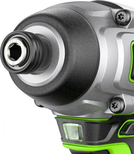 Винтоверт ударный аккумуляторный GREENWORKS GD24ID3, 24V, б/щет, 0-2800об/мин, 4000уд/мин, HEX 1/4, 300Нм, 3 режима,1x2Ач, ЗУ, кор, артикул 3802807CUA изображение