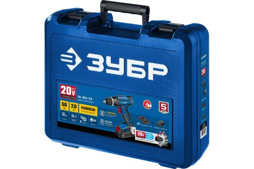 Дрель-шуруповерт аккумуляторная ЗУБР DL-201-22 изображение