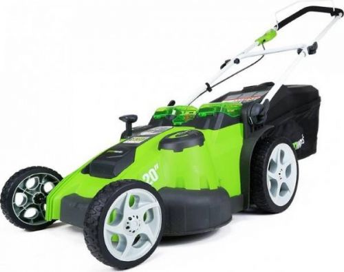 Газонокосилка аккумуляторная GREENWORKS G40LM49DB, TwinForce, 40V, 49 см, без АКБ и ЗУ, артикул 2500207 изображение